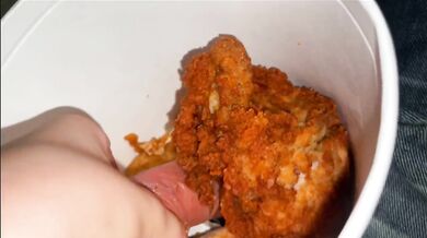 KFC Bucket handjob stepsister rough POV big ass doggystyle