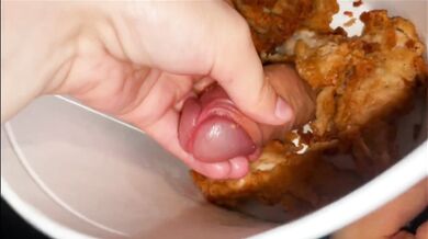 KFC Bucket handjob stepsister rough POV big ass doggystyle