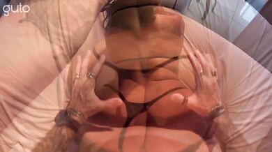 Tesao essa latina safada rides big cock to creampie anal in Brasil
