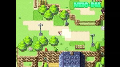 Hot trainer gets FULL creampie in hentai game town of passion