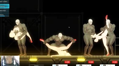 Huge aliens breed blonde teen in rough alien sex animation