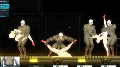 Huge aliens breed blonde teen in rough alien sex animation