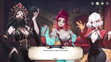 Hot goth redhead ghost gets brutally fucked in hotel game hentai
