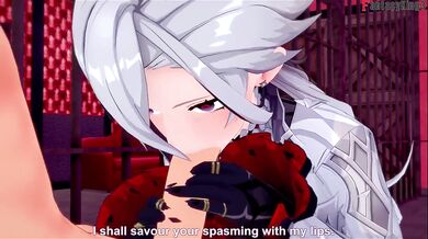 Arlecchino gets destroyed Ahegao in Genshin Impact Full POV