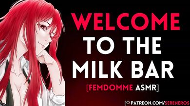 First time at the Milk Bar Milky wet nursing handjob femdom ASMR