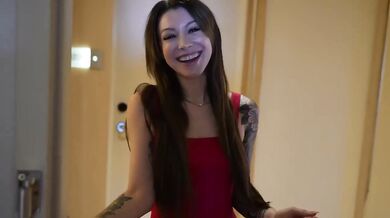 HR head ordered me to cum inside her pussy on a business trip fucking her deep and hard cowgirl