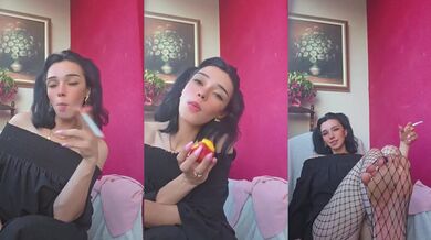 Pretty smoke summer vibes smoking cute elegante solo