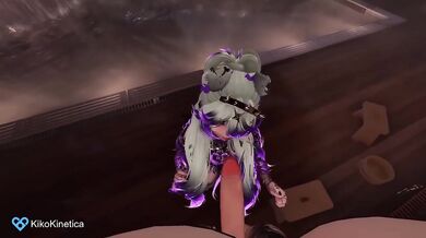 Horny anime girl sucks your dick deepthroat POV 3D hentai VRchat JOI