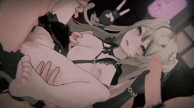 Girls' Frontline 2 Eagletta wings clipped POV DP stuffed cosplay creampie moans