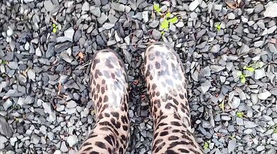 Long walk in gumboots