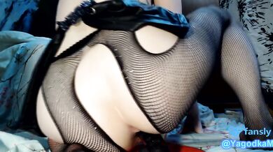 This low-cut skirt gets destroyed by anal pounding her huge ass
