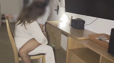 Lesbian couple destroyed squirting on the table hard