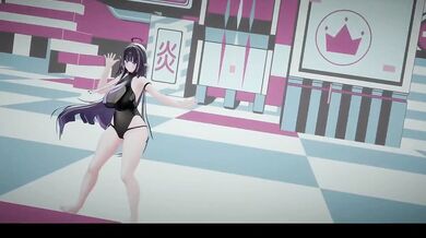 Cute Sexy Dance collides with MMD R18 Hentai Elf Vtuber tease