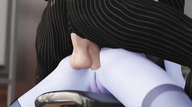 Widowmaker Gets Fucked Raw on First Day as Boss's Secretary Slut