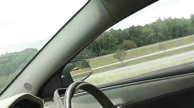 Meet the horny 90 year old granny driving with her soaking wet pussy
