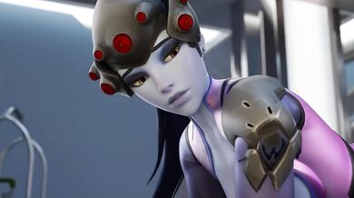 Widowmaker gets destroyed in tight anal creampie fuck