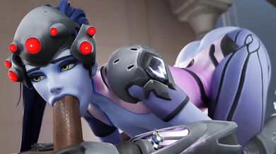 Widowmaker gets destroyed in tight anal creampie fuck