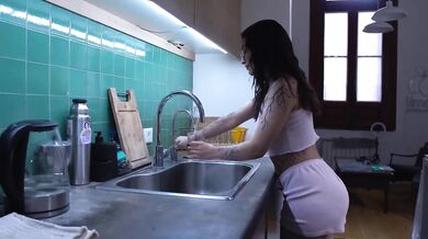 I Destroy Her Throat Tattooed Morocha Gushes Cream On Big Cock Ft Anto Magali