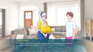 Widowed GILF creampie BLOWJOBS in Hentai Game