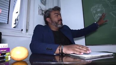 Teacher almost caught AntoMagali riding her Colombian classmate’s thick cock
