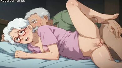 Granny and Old Man Compilation Raw Hentai Fuckfest