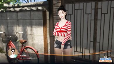 Yokai Lust Secret gameplay where Airi gets caught fingering herself in the bathroom