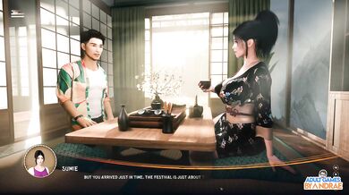 Yokai Lust Secret gameplay where Airi gets caught fingering herself in the bathroom