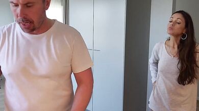 Perfect wife natural cooking big tits real doggy fucking