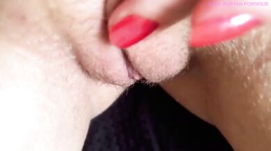 Tight blonde’s swollen clit craves pounding crushed in solo session