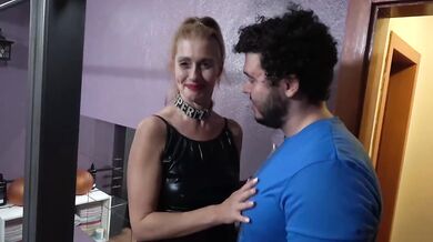 Tall girl's sloppy blowjob ruined my cock
