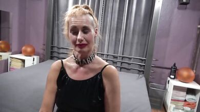 Tall girl's sloppy blowjob ruined my cock