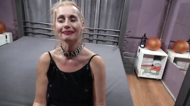 Tall girl's sloppy blowjob ruined my cock