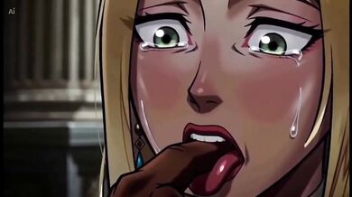 Moors destroyed blonde queen in medieval cum fight hentai