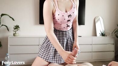 StepSis Catches Me Jerking Off Her Crop Top POV Hardcore Creampie