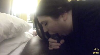 BBC brutal fucks BBW until her sloppy throat gags wet
