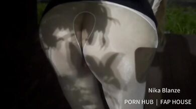 Secretary’s sheer lingerie exhibition at crowded plaza milf gets creampie in public
