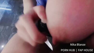 Policewoman cosplay slut gets ruined in public by rich patron creampie