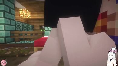 Goku cheats with Ada Wong and Lady Dimitrescu busty anal deepthroat swallow Minecraft