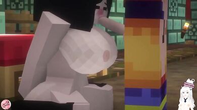 Goku cheats with Ada Wong and Lady Dimitrescu busty anal deepthroat swallow Minecraft