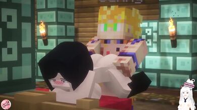 Goku cheats with Ada Wong and Lady Dimitrescu busty anal deepthroat swallow Minecraft