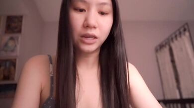 Handcuffed Asian cutie gets stuffed deep while ASMR moans leak