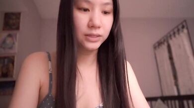 Handcuffed Asian cutie gets stuffed deep while ASMR moans leak