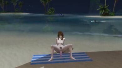 Animated cock sucking by the shore in Sims 4 wicked whims hentai blowjob