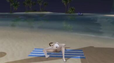 Animated cock sucking by the shore in Sims 4 wicked whims hentai blowjob