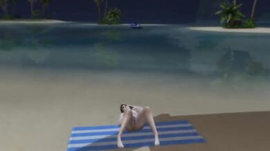 Animated cock sucking by the shore in Sims 4 wicked whims hentai blowjob