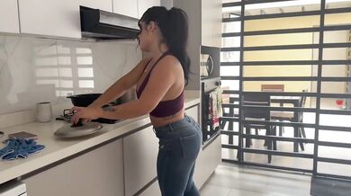 My wife’s away so I fuck the maid’s dripping 18 year old latina culo raw POV
