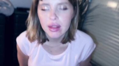 Blonde amateur wife dripping wet clit rubbing orgasm no penetration body shaking