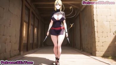 Big tits Yugito deepthroat blowjob cumshot hentai