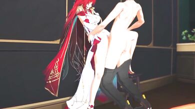 Stepson fucks Himeko raw on the express her tight cunt bursts thick load inside