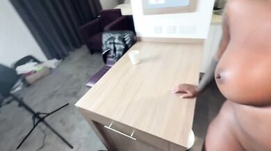 Ebony goddess destroyed creampie in kitchen by BBC